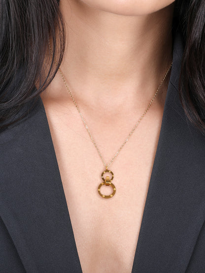 Gold-Plated Infinity Charm Pendant