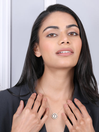 Kraze Stylish Gold-Plated Pendant