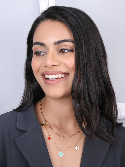 Kraze ColorPop Double Chain Pendant