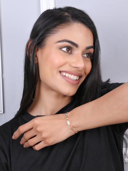 Dainty Golden Floret Bracelet