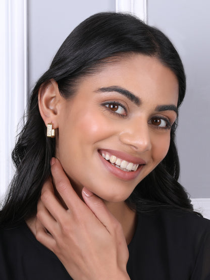 Imperial Square-Cut Stud Earrings