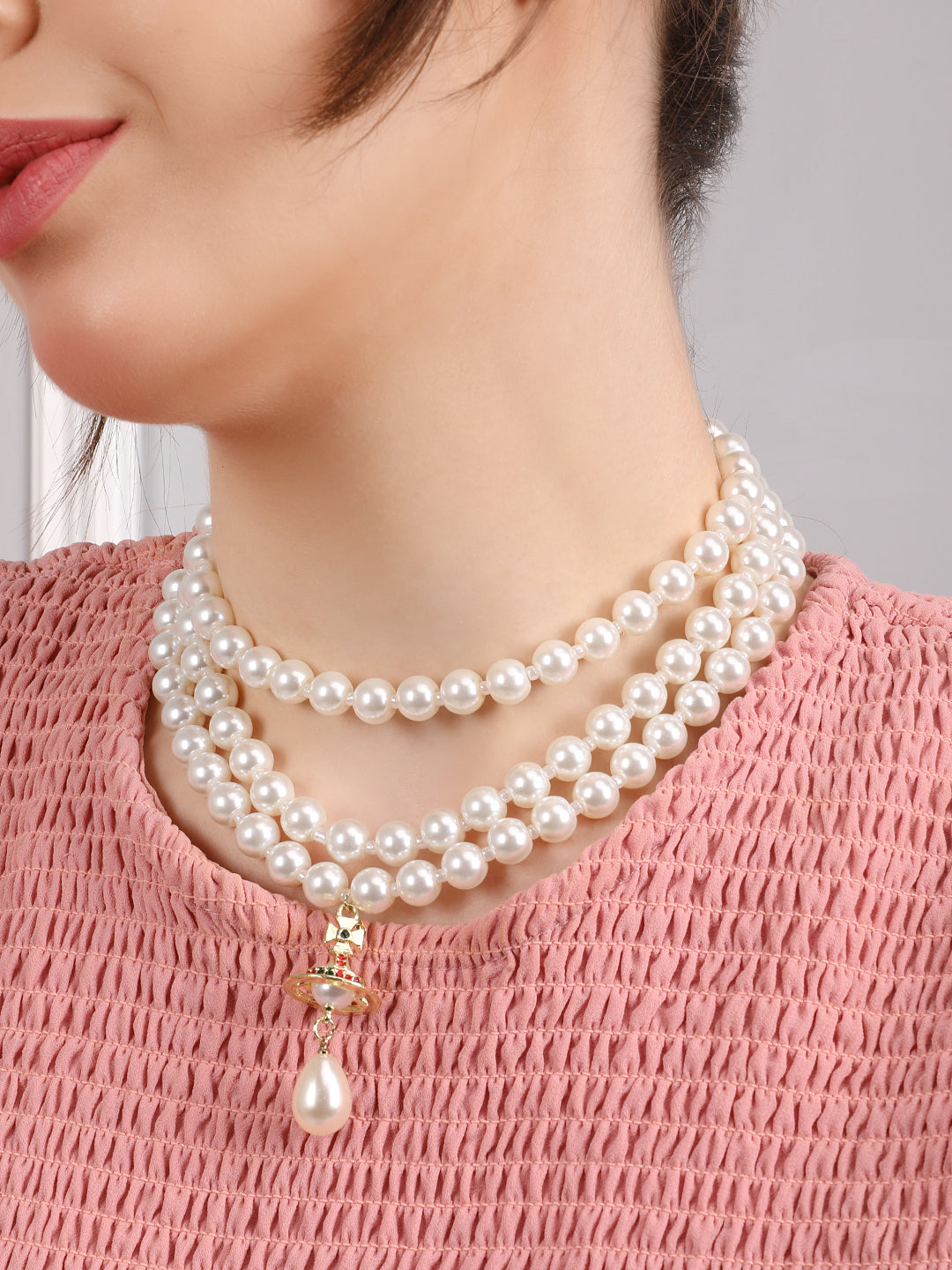 Royal Layered Pearl Necklace