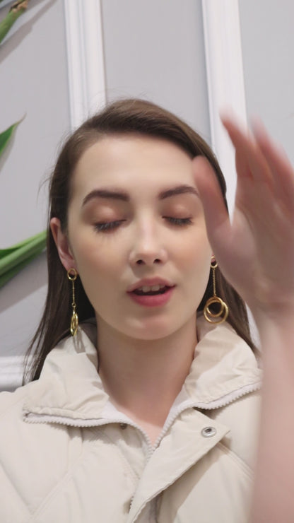 Kraze circular Long Hoops Earring