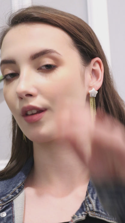 Stella Gold Hanging Earring