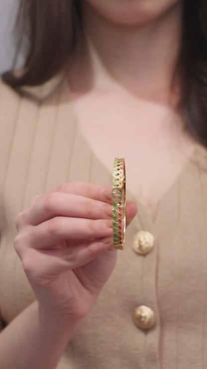 Unique Colorful Golden Bracelet
