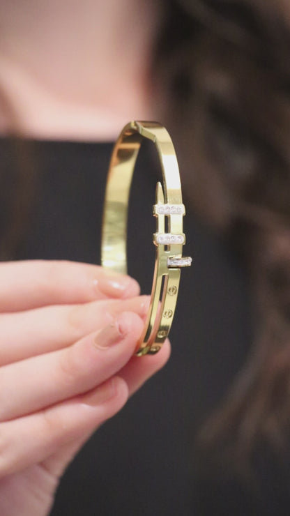 Luminous Golden Buckle Bracelet