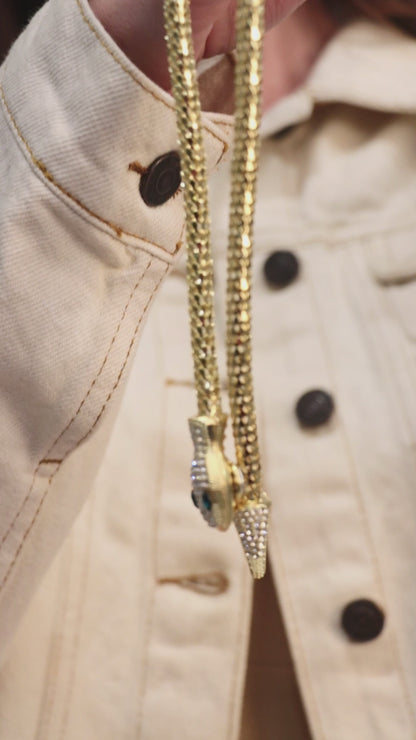 Double-Layer Snake Style Necklace
