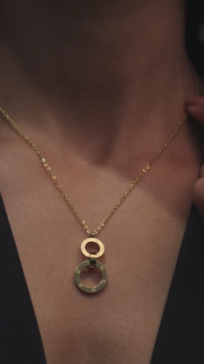 Gold-Plated Infinity Charm Pendant