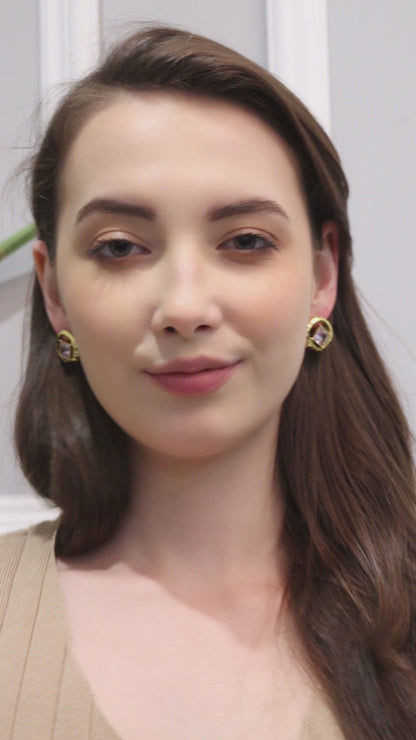 Kraze diamond gemstone Earring