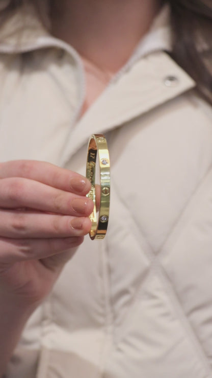 Kraze Golden Crystal Bracelet